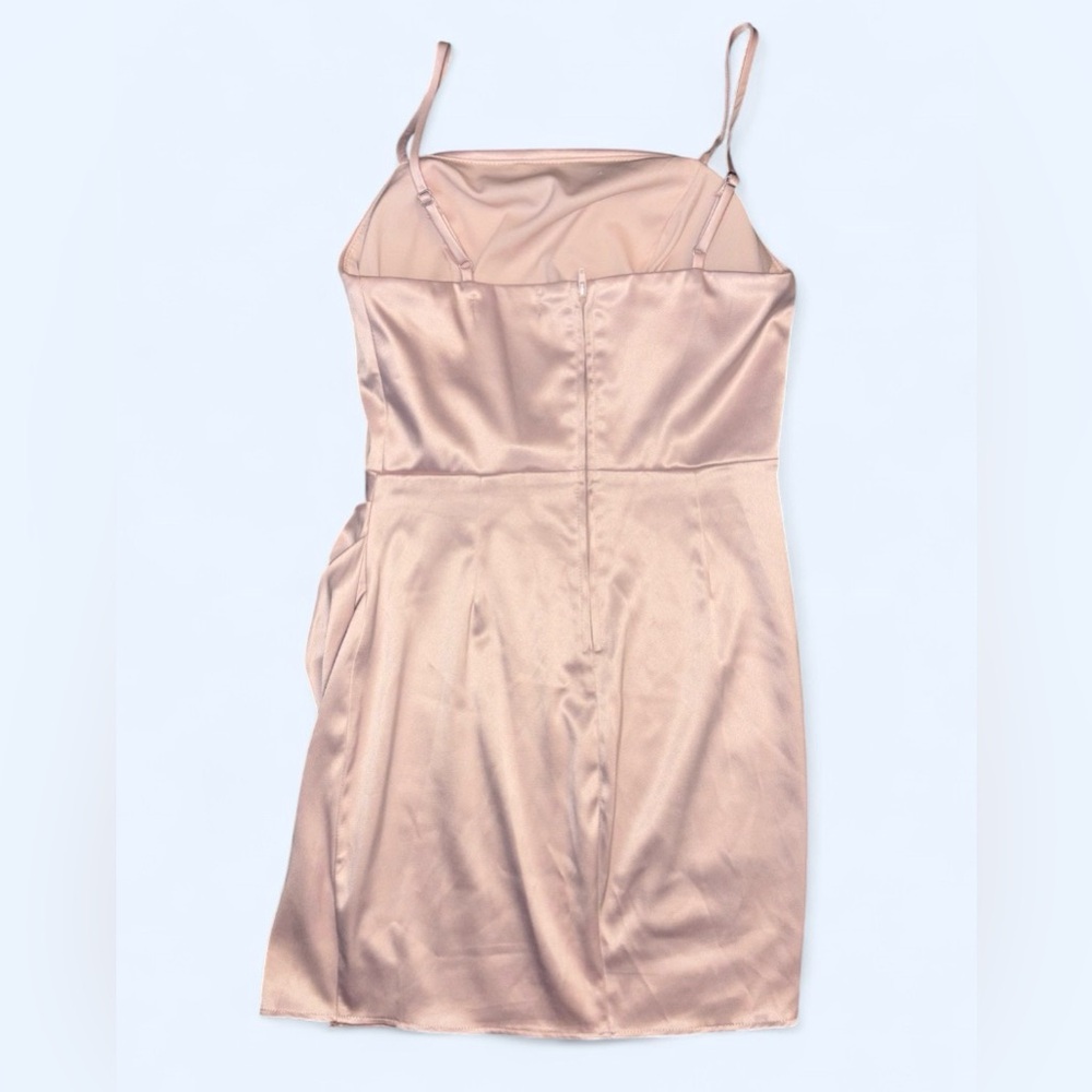 ✨ Midnight Doll Satin Mini Dress – Blush Pink, Size 5 - Picture 5 of 9